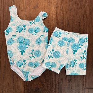 SweetHoney leotard and short set 5y